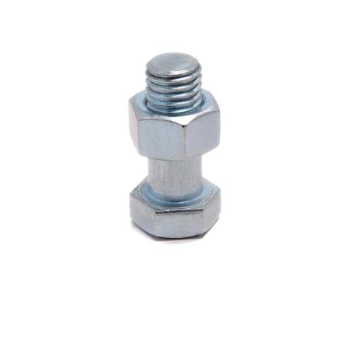 DIN933 8.8 เกรดสีฟ้าขาวสังกะสี Hex Bolt