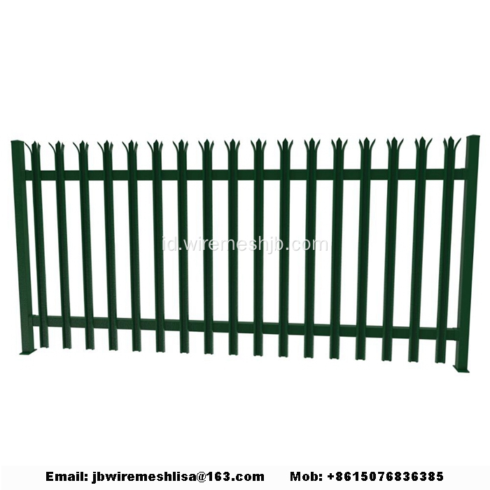 Pagar Coated Powder dan Galvanized Steel Palisade