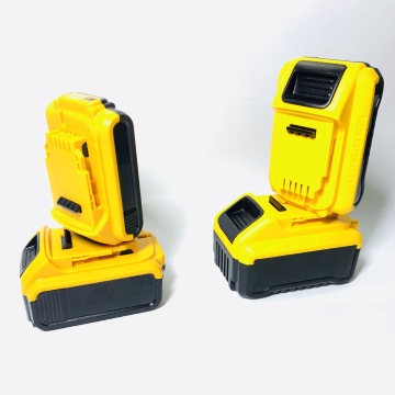 Yellow Replacement 18650 & 21700 Lithium Battery Packs for Cordless Electric Tools with Battery Status Display