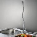 Flexible Pull Out Kitchen Water Tap Sink Faucet Single-Tube Cold Water Basin Taps