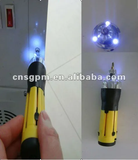 6 in 1 Mini Promotion Screwdriver with Torch