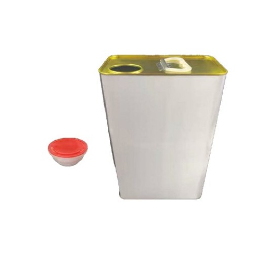 Quadratischer Farbeimer aus Edelstahl