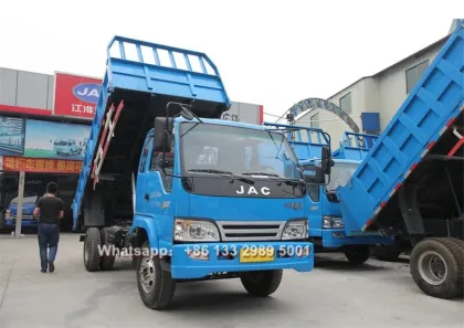 JAC 5 ton mini agricultural cargo dump truck for sale in Brunei