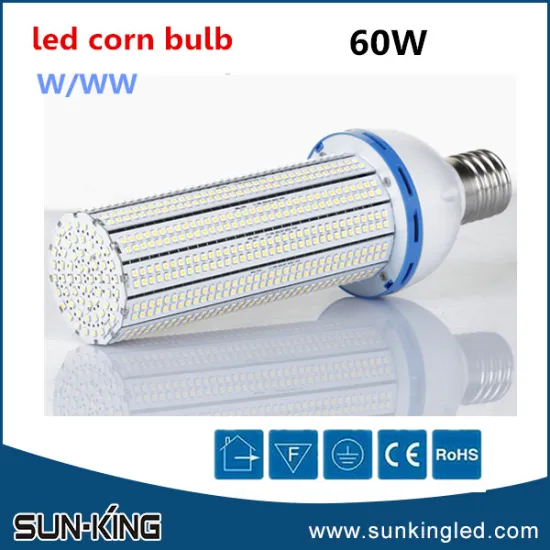 Popular high Power 110V/220v 60W e40 led SMD3528 corn light 360 degree