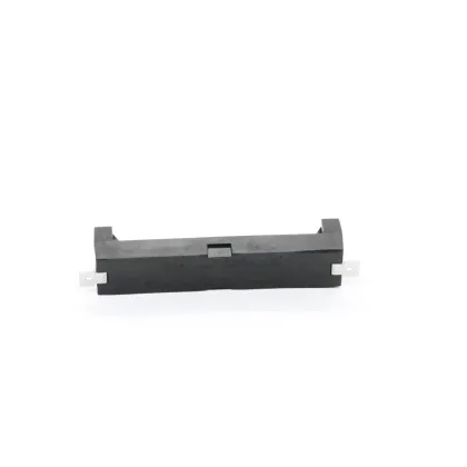 180 Degree Black Nylon Single AAA Battery Holder