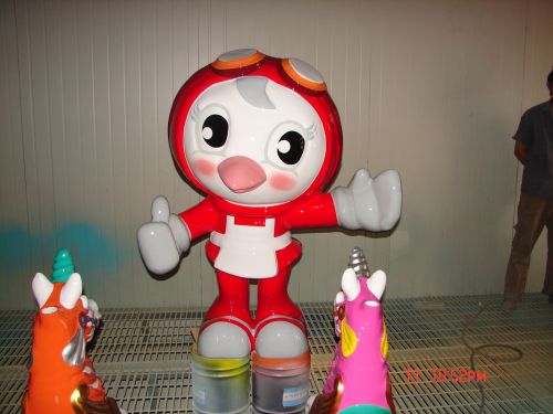 Custom Playground Cartoon Figure Fiberglass Statues For Amusement Park