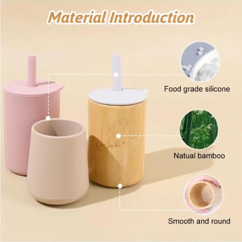 Food-grade Silicone Baby Straw Cup