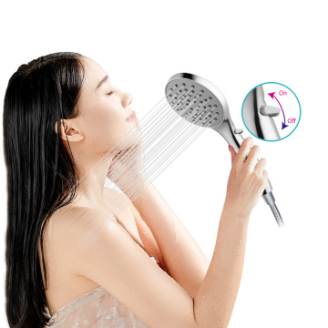 Adjustable Flow ABS Round Shower Head - Handheld for Bathroom