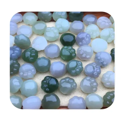 Handmade DIY Natural Hetian Jade Beads Bracelets & Pendants