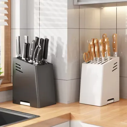 Stainless Steel Knife Block Holder - Exquisite Kitchen Knife Organizer
