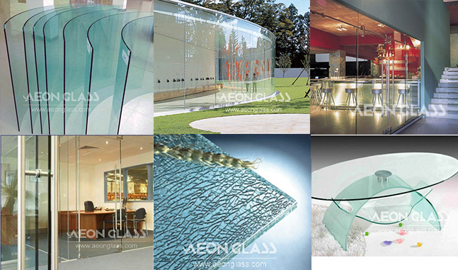 3mm-19mm Flat/Bent, 3c/CE/ISO Certificate, Curved/ Flat Toughened Glass