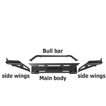Assembly Off Road Pickup Protection Kit Matt Micro Sand Finish Front Bumper for RAM 1500