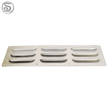 Stainless Steel 304 Marine Air Vent Louvered Grill Cover