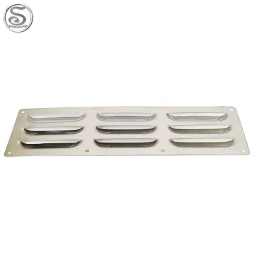 Stainless Steel 304 Marine Air Vent Louvered Grill Cover