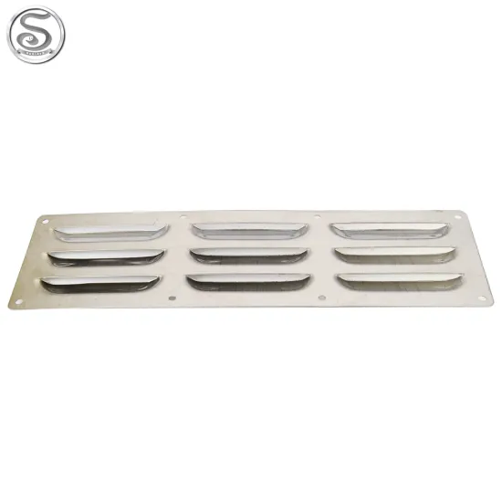 Stainless Steel 304 Marine Air Vent Louvered Grill Cover