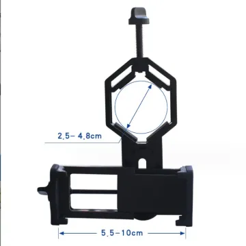 Universal Telescope Camera Adapter: Phone Mount Clip for Binoculars, Monocular, Microscope