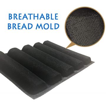 black mesh Baguette tray mold for Baking bread