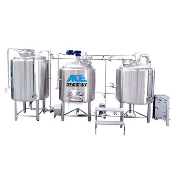 Customized 2-3 Vessel Brewhouse for Brewery Equipment (1000L/1200L/1500L) Commercial Beer Brewing System