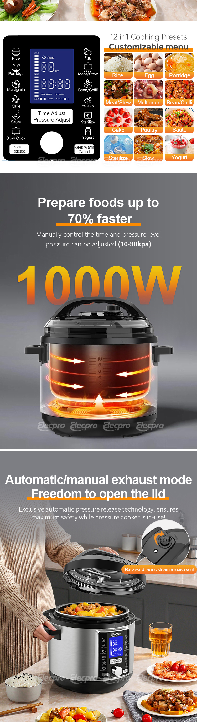 electric pressure cooker multifunction (2)