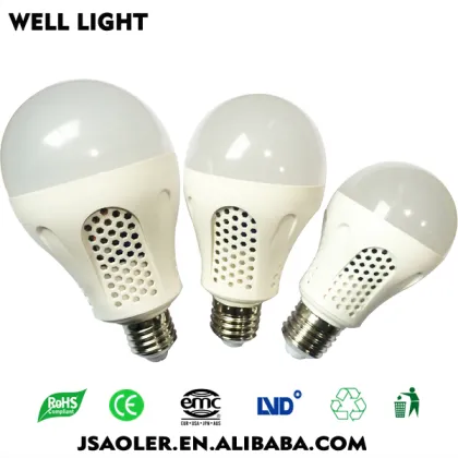 PC housing 1500MAH SMD5730 7w led emergency charging light rechargeable led lighting bulb