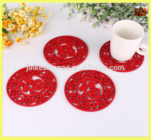 2014 JK-22-2 tomato shaped placemat set/plastic placemat and coaster