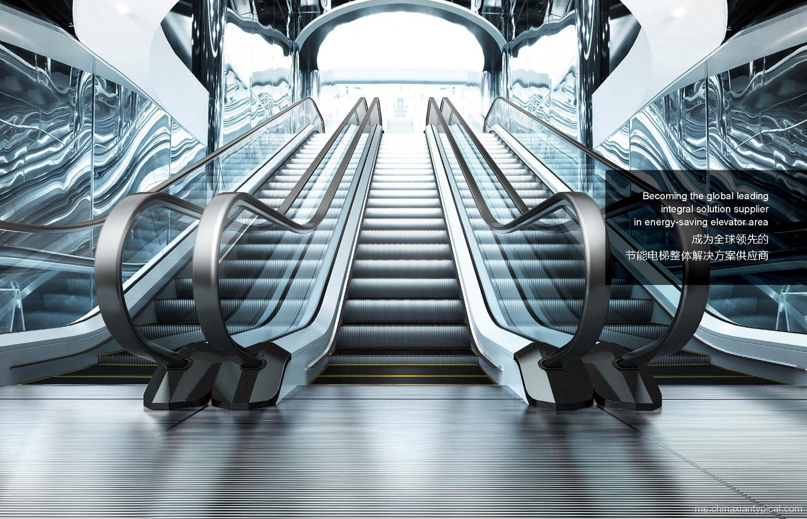 Eskalator Ringan 600mm untuk Shopping Mall