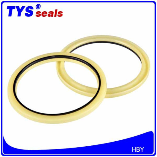 Yellow buffer seal with x ring HBY for excavator parts