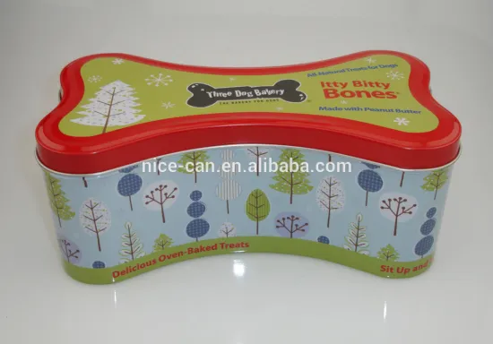 bone shape tin box&bone shape metal box&pet food bottle