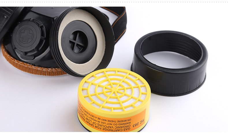 two-piece gas mask