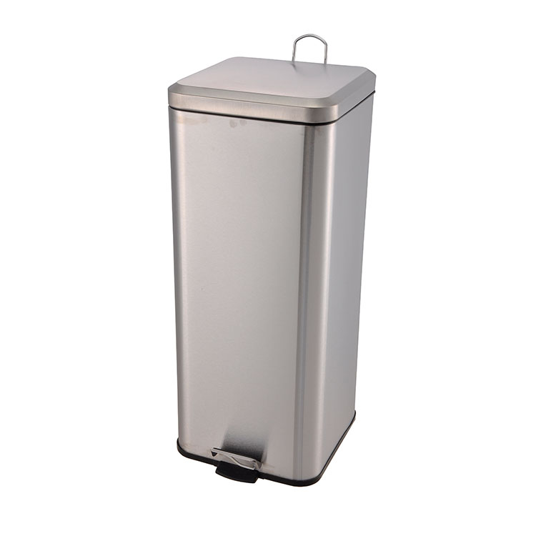 Smudge Resistant Trash Can with Foot Pedal