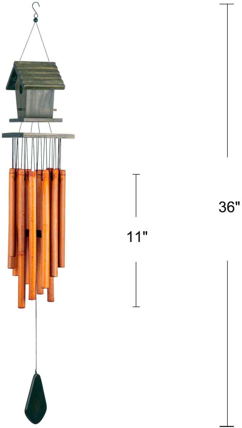 Bambú de madera de madera Birdhouse CHEMES