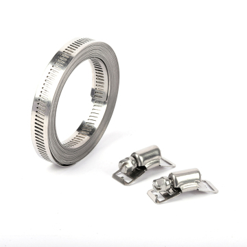 Cuttable metal straps hose clamps