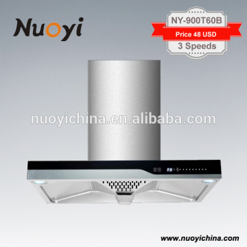 NY-900T60B LOWER PRICE ULTRA-THIN RANGE HOOD FAN MOTOR CHINESE KITCHEN EXHAUST RANGE HOOD