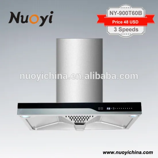 NY-900T60B LOWER PRICE ULTRA-THIN RANGE HOOD FAN MOTOR CHINESE KITCHEN EXHAUST RANGE HOOD
