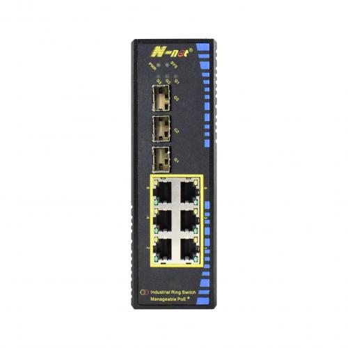 Web Managed L2+ Industrial POE Switch