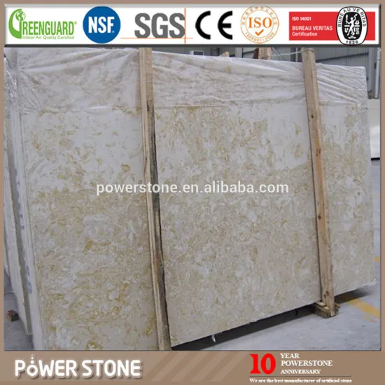 The Latest China Dream Siya Beige Artificial Marble Stone