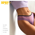 XPAY Sexy Hollow Out Thong Lace Panties Women Low-waist Underpant Female Seamless G-string Underwear Lingerie Underwear