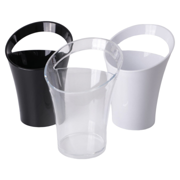 Factory Wholesale 3.5L Clear Plastic Ice Bucket with Handle for Bar Accessories