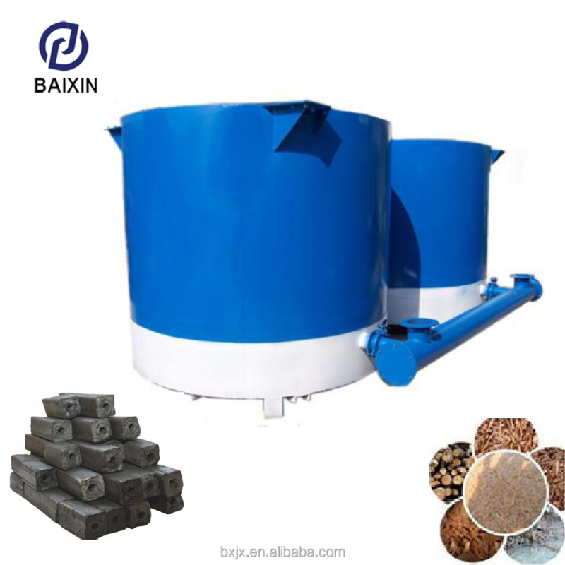 Baixin Brand High Capacity Rice Husk Briquette Hard Wood Charcoal Oven