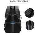 Mochila elegante acolchoada para computador com bolso com zíper