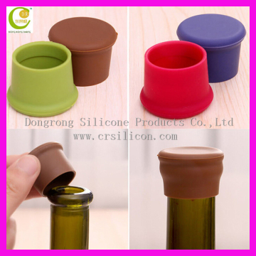 Environmental New Promotional Products Silicone Beer Saver Reusabl Custom Silicone Wine Bottle Stopper Cap