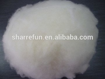 Fine Dehaired 16.5mic 30mm White Color Pure Lamb Wool