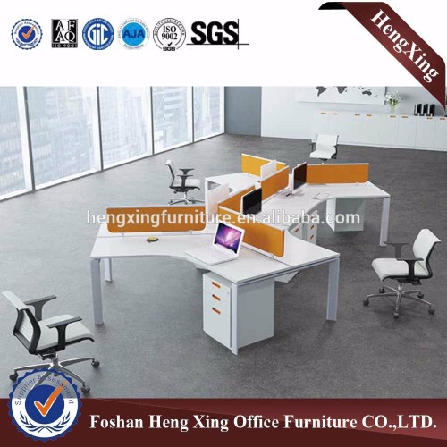 Hot Sells Metal legs 4 seat office workstation partition HX-Nj5021