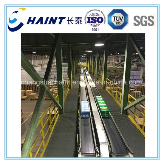 Automatic Robot Palletizer and Conveyor for Unit Load