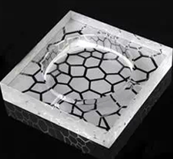 2014 Hot Engraving Crystal Glass Ashtray for Home&Office Decoration (JD-CA-810)
