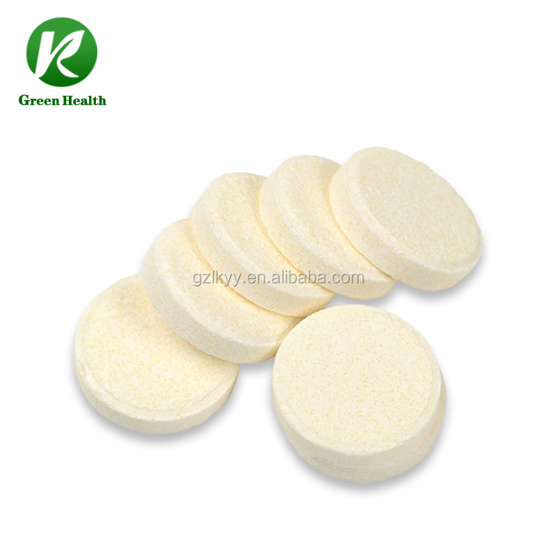 OEM ODM Lemon Flavor Collagen Effervescent Tablets Skin Care Protein Effervescent Tablets