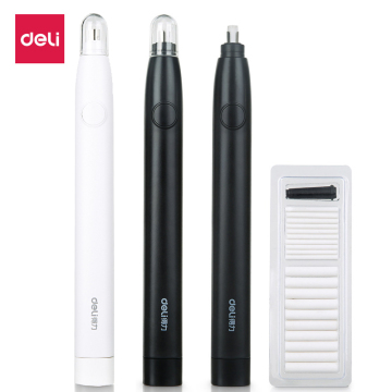 Deli Electric Eraser Art Σχέδιο Μηχανικών Μολύβιλων Γραμματέας με Επαναπλήρωση από καουτσούκ για παιδιά και γραφείο