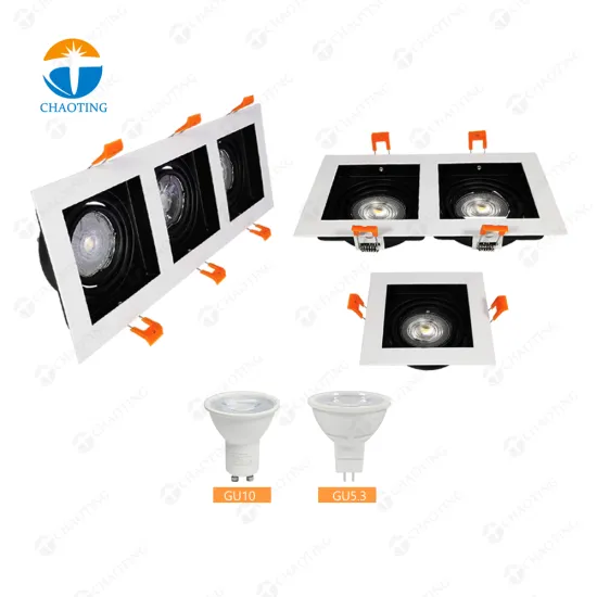 Aluminum Recessed Ceiling Downlight Housing for MR16 GU10 GU5.3 Spot Lights