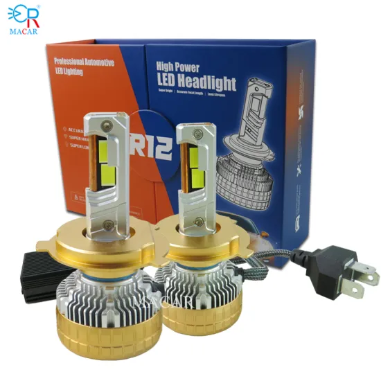 MACAR High Power R12 LED Headlight 300W H1 H7 H11 9005 9006 H4 Bulb for Car