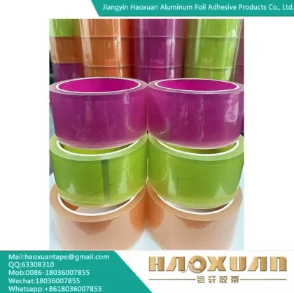 Crafting colored transparent tape